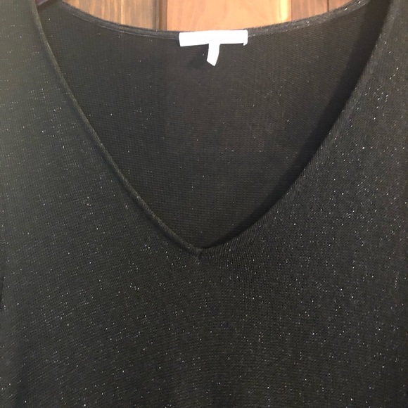 🥳B-DAY SALE❤️NWOT THREE DOTS Sparkle Semi Sheer Tunic - Picture 2 of 10